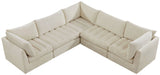Jacob Velvet Modular Sectional Sofa - Luxurious Black Upholstery with Deep Channel Tufting Design