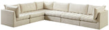 Jacob Velvet Modular Sectional Sofa - Luxurious Black Upholstery with Deep Channel Tufting Design