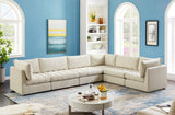 Jacob Velvet Modular Sectional Sofa - Luxurious Black Upholstery with Deep Channel Tufting Design