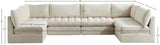 Jacob Velvet Modular Sectional Sofa - Luxurious Black Upholstery with Deep Channel Tufting Design
