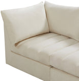 Jacob Velvet Modular Sectional Sofa - Luxurious Black Upholstery with Deep Channel Tufting Design