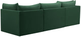 Jacob Velvet Modular Sofa - Luxurious Contemporary Seating with Deep Channel Tufting & Easy Attachment