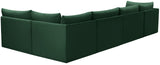Jacob Velvet Modular Sectional Sofa - Luxurious Soft Black Upholstery with Contemporary Design