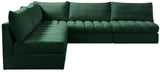 Jacob Velvet Modular Sectional Sofa - Luxurious Soft Black Upholstery with Contemporary Design