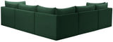 Jacob Velvet Modular Sectional Sofa - Luxurious Soft Black Upholstery with Contemporary Design