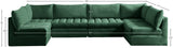 Jacob Velvet Modular Sectional Sofa - Luxurious Soft Black Upholstery with Contemporary Design