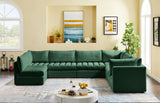 Jacob Velvet Modular Sectional Sofa - Luxurious Soft Black Upholstery with Contemporary Design