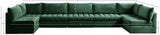 Jacob Velvet Modular Sectional Sofa - Luxurious Soft Black Upholstery with Contemporary Design