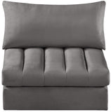 Jacob Modular Armless Chair - Luxurious Soft Upholstery, Deep Channel Tufting, Contemporary Design