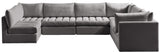 Jacob Velvet Modular Sectional - Luxurious Contemporary Seating with Endless Configuration Options