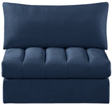 Jacob Modular Armless Chair - Luxurious Soft Upholstery, Deep Channel Tufting, Contemporary Design
