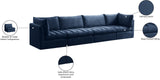 Jacob Velvet Modular Sofa - Luxurious Contemporary Seating with Deep Channel Tufting & Easy Attachment