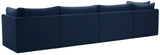 Jacob Velvet Modular Sofa - Luxurious Contemporary Seating with Deep Channel Tufting & Easy Attachment