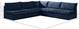 Jacob Velvet Modular Sectional - Luxurious Soft Touch, Customizable Design, and Contemporary Style