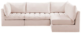Jacob Velvet Modular Sectional Sofa - Luxurious Soft Black Upholstery with Customizable Configurations