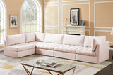 Jacob Velvet Modular Sectional Sofa - Luxurious Soft Black Upholstery with Customizable Configurations