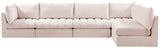 Jacob Velvet Modular Sectional Sofa - Luxurious Soft Black Upholstery with Customizable Configurations