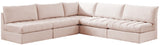 Jacob Velvet Modular Sectional Sofa - Luxurious Soft Black Upholstery with Customizable Configurations