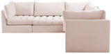 Jacob Velvet Modular Sectional Sofa - Luxurious Soft Black Upholstery with Customizable Configurations