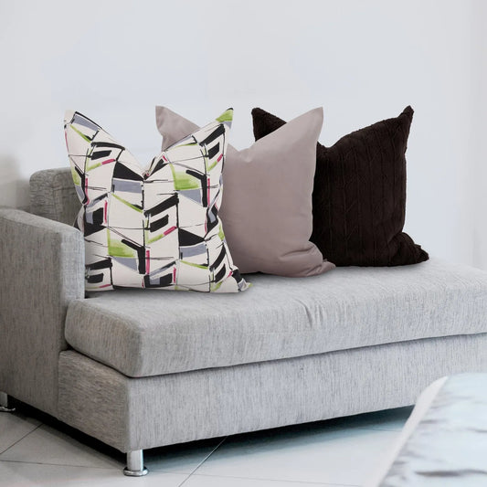 24 x 24 Angora Ebony Pillow - Down Alternative Insert
