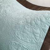 Embroidered Quilted Charmeuse 9-Piece Comforter Set