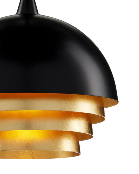 Salviati Medium Black & Gold Pendant