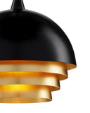Salviati Medium Black & Gold Pendant