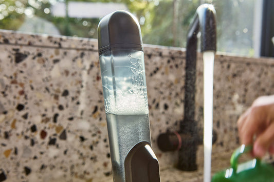 SinkTech™ Soap Dispensing Washing Up Brush with Steel Stand