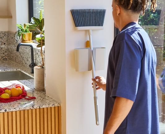 CleanTech™ Wall-mounted Broom, Dustpan & Brush Set