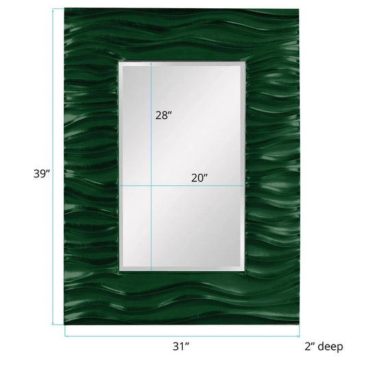 Zenith Mirror - Glossy Hunter Green