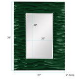 Zenith Mirror - Glossy Hunter Green