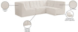 Relax Black Velvet Modular Sectional Sofa with Biscuit Tufting - Stylish Comfort for Any Space