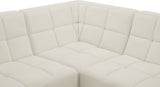 Relax Black Velvet Modular Sectional Sofa with Biscuit Tufting - Stylish Comfort for Any Space