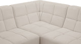 Relax Black Velvet Modular Sectional Sofa with Biscuit Tufting - Stylish Comfort for Any Space