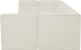 Relax Black Velvet Modular Sectional Sofa with Biscuit Tufting - Stylish Comfort for Any Space