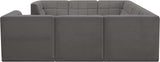 Relax Black Velvet Modular Sectional with Biscuit Tufting for Ultimate Comfort and Modern Style