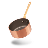Mauviel M'MINIS Copper Saute Pan With Brass Handles, 0.1-Qt