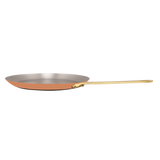 Mauviel M'Heritage M'150 B Copper Crepe Pan With Brass Handle, 11.8-In