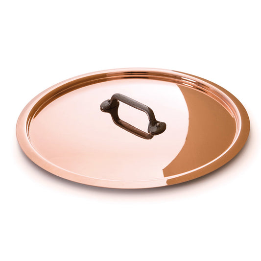 Mauviel Copper Curved Lid With Cast Iron Handle, 6.3-In