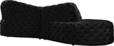 Royal Velvet Contemporary 2-Piece Sectional - Spacious, Stylish Seating with Deep Button Tufting Comfort