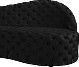 Royal Velvet Contemporary 2-Piece Sectional - Spacious, Stylish Seating with Deep Button Tufting Comfort