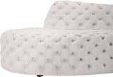 Royal Velvet Contemporary 2-Piece Sectional - Spacious, Stylish Seating with Deep Button Tufting Comfort