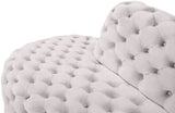 Royal Velvet Contemporary 2-Piece Sectional - Spacious, Stylish Seating with Deep Button Tufting Comfort