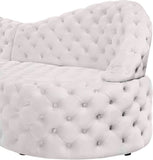 Royal Velvet Contemporary 2-Piece Sectional - Spacious, Stylish Seating with Deep Button Tufting Comfort
