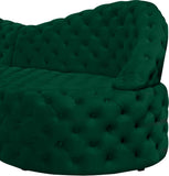 Royal Velvet Contemporary 2-Piece Sectional - Spacious, Stylish Seating with Deep Button Tufting Comfort
