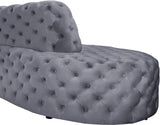 Royal Velvet Contemporary 2-Piece Sectional - Spacious, Stylish Seating with Deep Button Tufting Comfort