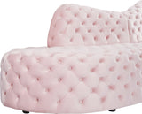 Royal Velvet Contemporary 2-Piece Sectional - Spacious, Stylish Seating with Deep Button Tufting Comfort