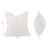 Outdoor Pillow 24 x 24 Driftwood Natural - Down Alternative Insert