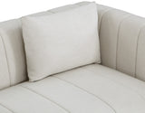 Lucia Sofa - Oversized Textured Linen Fabric Couch with Deep Channel Tufting for Ultimate Comfort