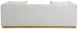 Lucia Sofa - Oversized Textured Linen Fabric Couch with Deep Channel Tufting for Ultimate Comfort